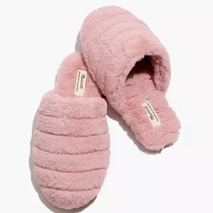Madewell • Quilted Scuff Slippers in Recycled Faux Fur